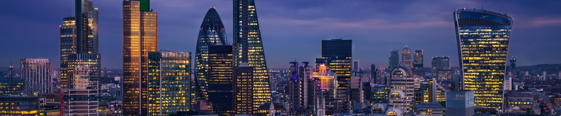 London, England   Panoramic skyline
