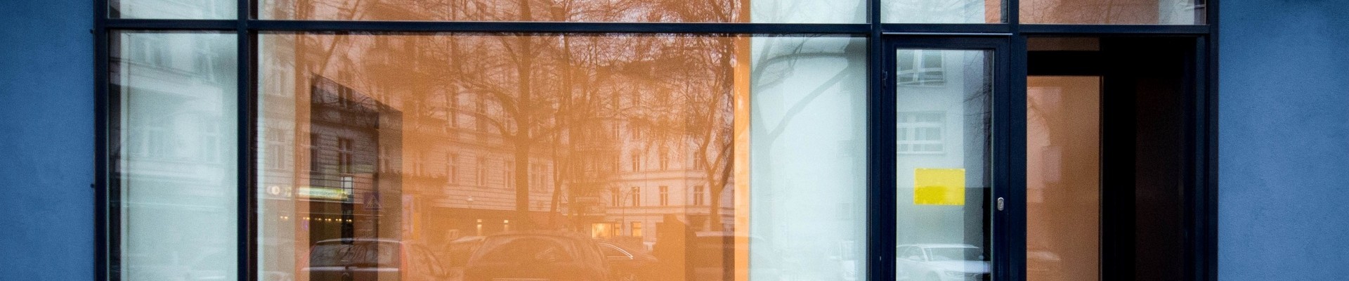 Empty storefront or shop entrance