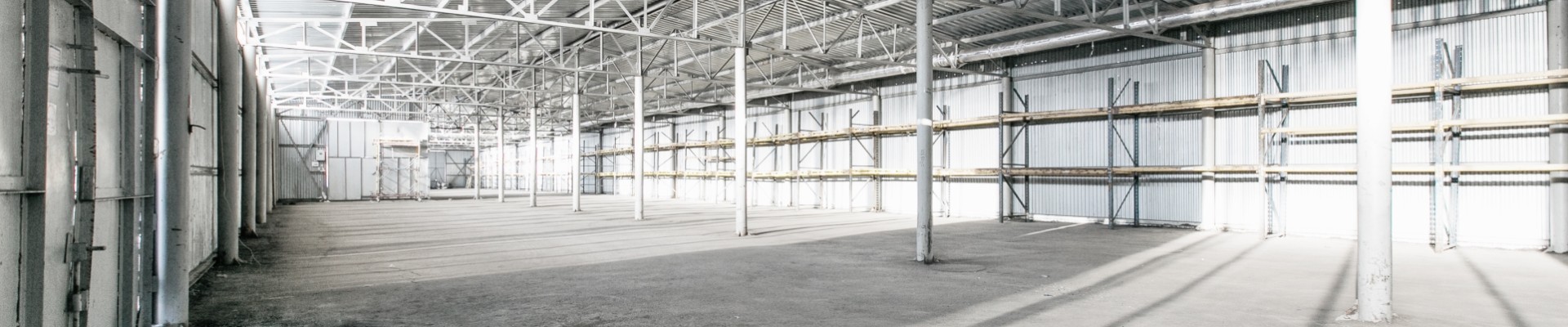 Interior of empty warehouse