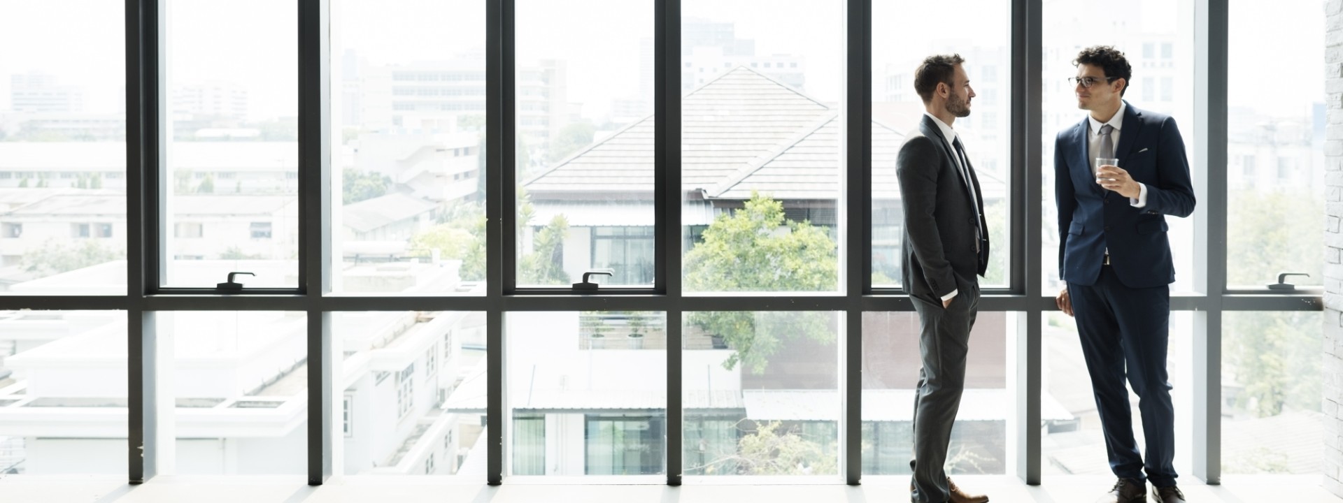Two agents in an office