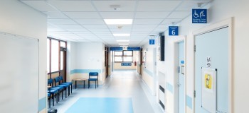 Clean and empty outpatients clinic and waiting area