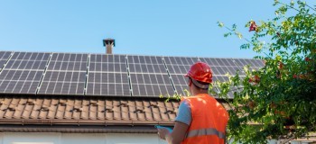 Valuer with solar panels