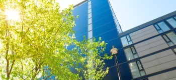 Sunny London office building