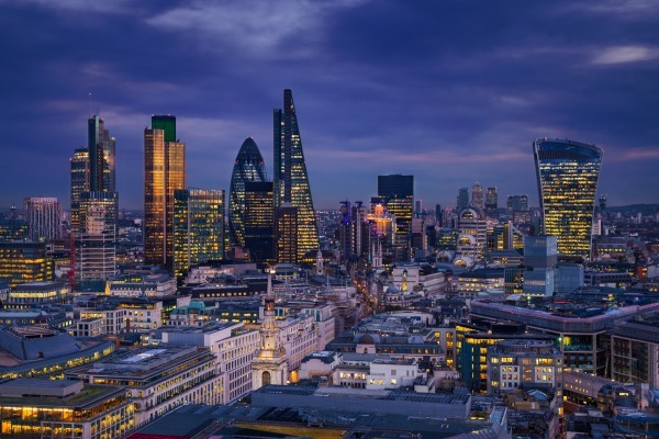 London, England   Panoramic skyline