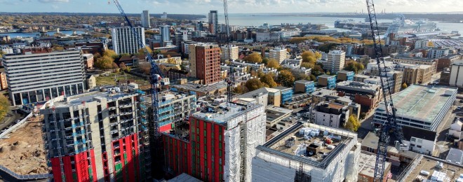 Office construction in London