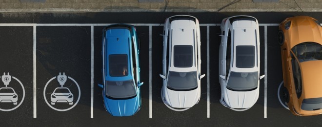 EV chargers and cars