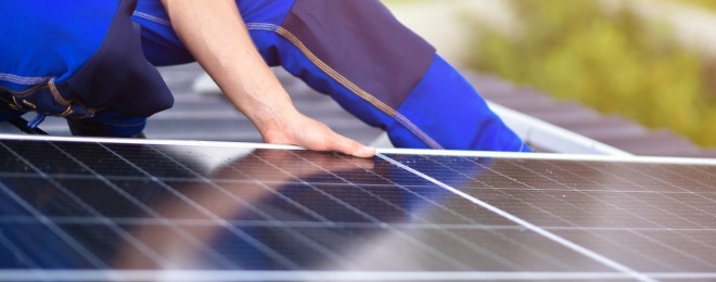 Solar panel installation