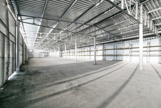 Interior of empty warehouse