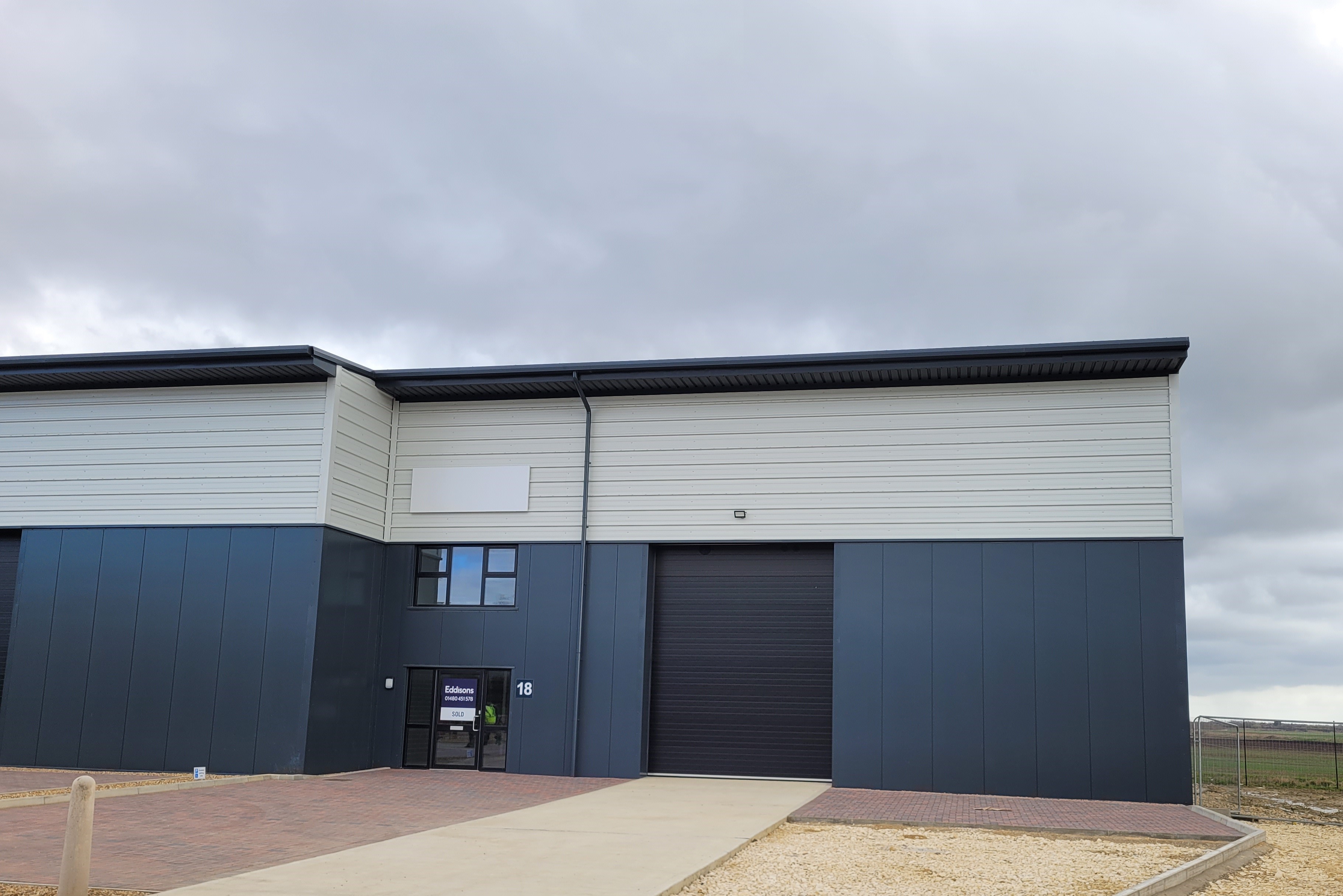 18 Oakwood Business Park Sawtry   New premises for Gutter Centre on re location    Eddisons Huntingdon   March 2025