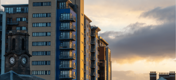 Property at dusk