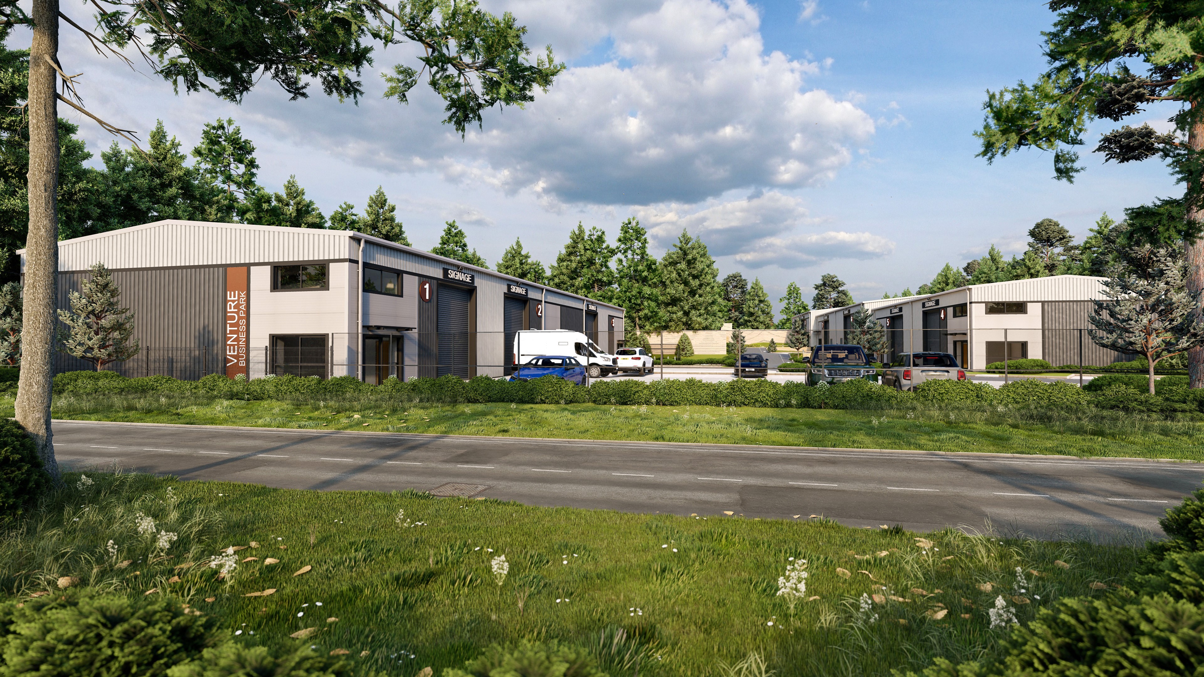 CGI representing   Venture Business Park Colesden Bedfordshire   image credit SEEGI Limited   July 2025