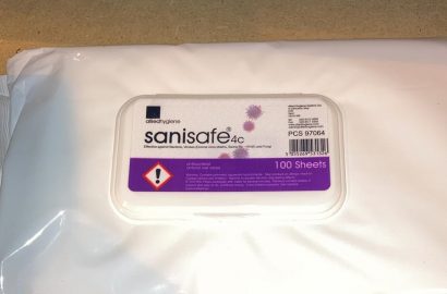 44,000 Sanisafe UK Made Anti-Viral Surface Wipes and  6000 Bottles of Anti-Bacterial Hand Gel