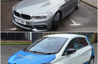 BMW 520d M Sport 4 Door Auto Saloon (2017) & Renault Zoe Dynamique Auto Electric Hatchback (2016)