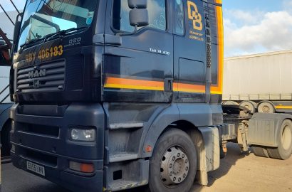 MAN Tractor Unit, Dennison Trailers, Portacabins & Shipping Container