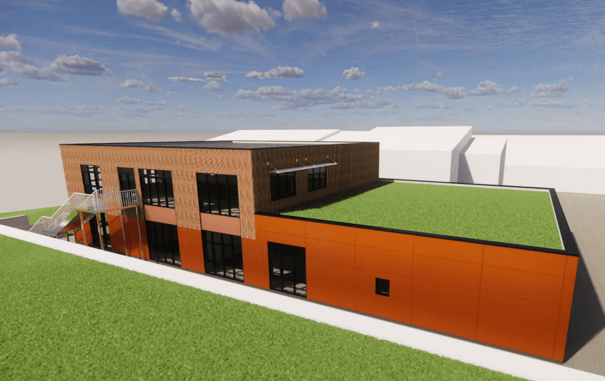 A conceptual design of the newly-created sixth form block for Immanuel College