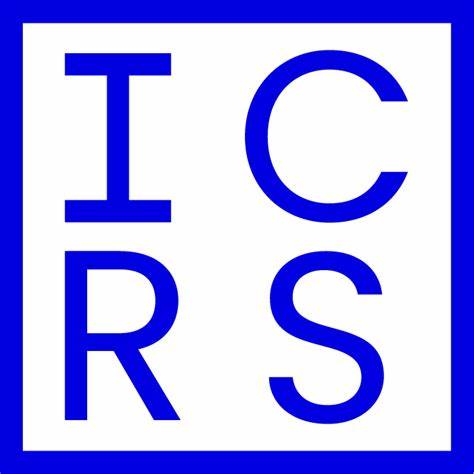 A blue outlined square with the acronym ICRS inside across two lines