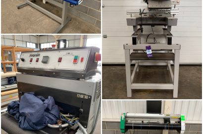 Six Toyota Expert Single Head Embroidery Machines and Garment Printing Equipment